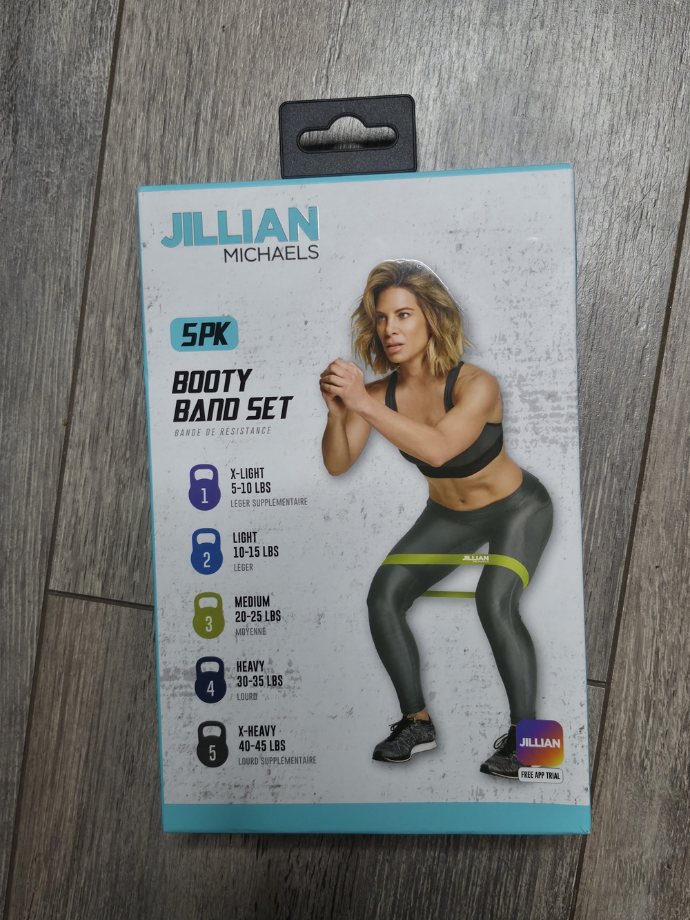 Jillian Michaels Booty Band Set (un juego de 5 bandas elásti